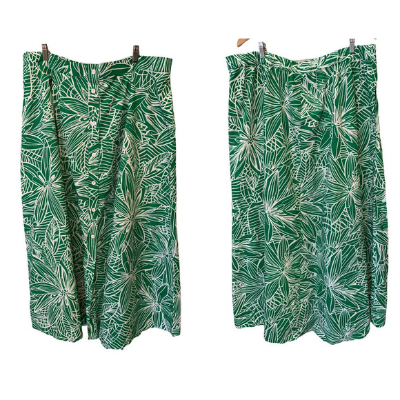 NWT Tabitha Brown X Target Linear Floral Print Maxi Skirt (1X) - Picture 2 of 4